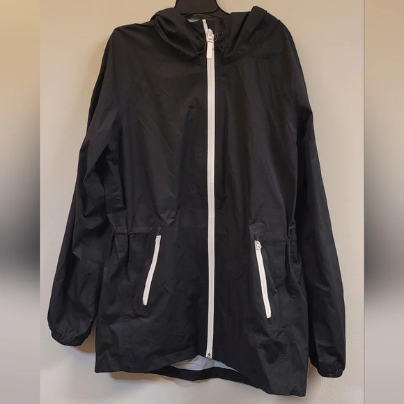 Cole Haan womens water resistant packable woven rain jacket - Picture 3 of 5